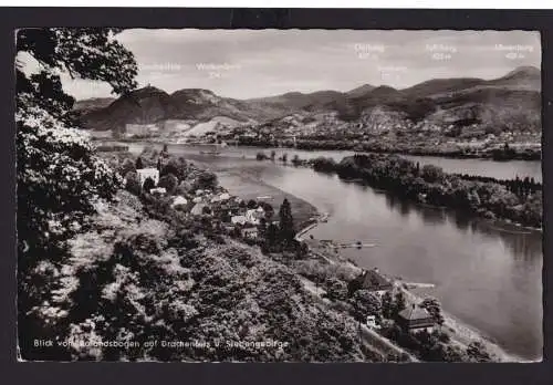 Ansichtskarte Rhein Drachenfels Siebengebirge Blick v. Rolandsbogen Verlag Zeitz