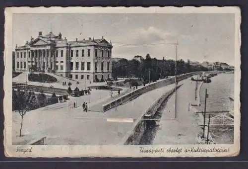 Ansichtskarte Loporello Szeget Ungarn Kulturpalast 10 Stadtansichten Leporello