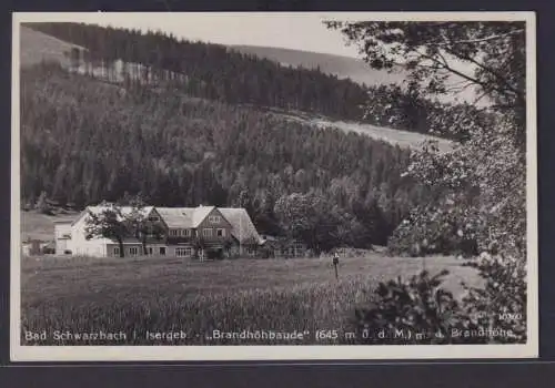 Ansichtskarte Bad Schwarzbach Niederschlesien Polen Brandhöhbaude Schutzhaus