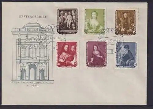 DDR Brief Gemälde Sowjetunion Schwerin 27.6.1957