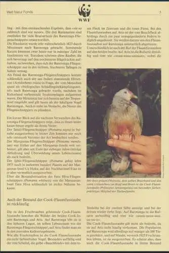 WWF Cook Island 1278-1281 Vögel Rarotonga-Fliegenschnäpper kpl. Kapitel besteh