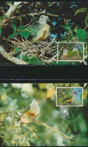 WWF Cook Island 1278-1281 Vögel Rarotonga-Fliegenschnäpper kpl. Kapitel besteh