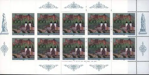 Bundesrepublik Markenheftchen 33 800 Jahre Heidelberg 1996 Luxus postfrisch