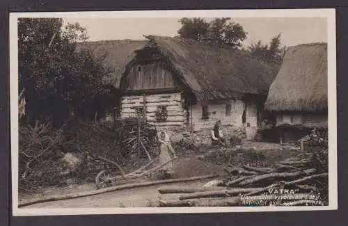 Ansichtskarte Vatra Rumänien 1917 Bauernkate