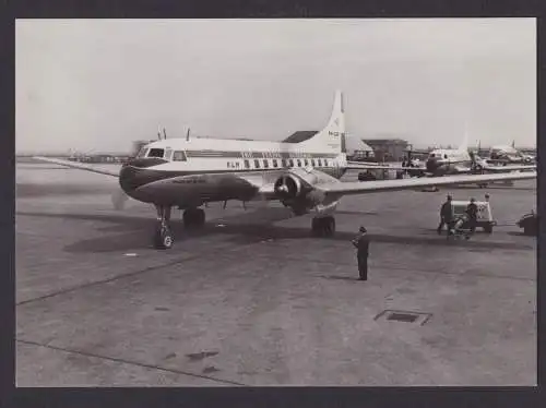 Flugpost Ansichtskarte KLM The Flying Dutchman Convair Liner 340 inter. Foto AK