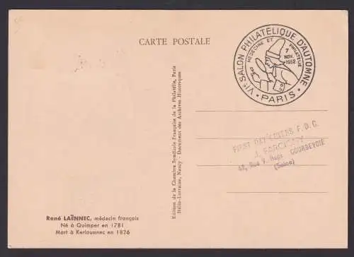 Briefmarken Frankreich 954 Rne Laennec Arzt Medizin Stetoskop Erfinder