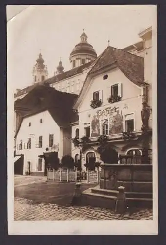 Ansichtskarte Melk Österreich Gastronomie Cafe Fürst Außenansicht n. Wien