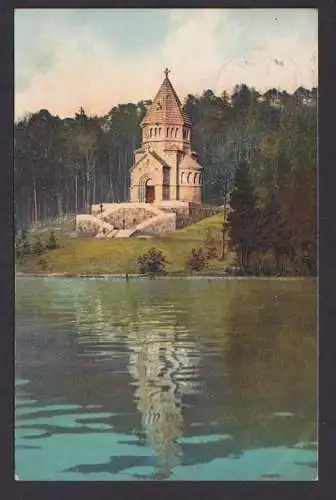 Ansichtskarte Starnberger See Bayern Votivkirche König Ludwig II. n. Chieming