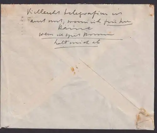 Deutsches Reich Brief MEF 450 Nothilfe Bauwerke Berlin n Breslau 21.2.1930