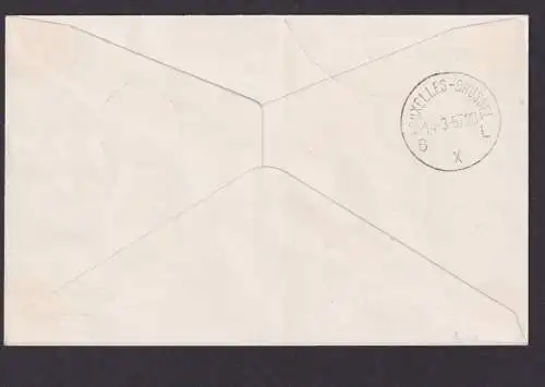 Flugpost Brief Air Mail Ungarn Sabena Budapest Brüssel Belgien sehr schönes