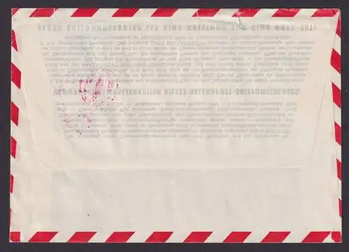 Flugpost Brief Air Mail Österreich Privatganzsache 4 WST+ Bogenecke Eckrand 1022