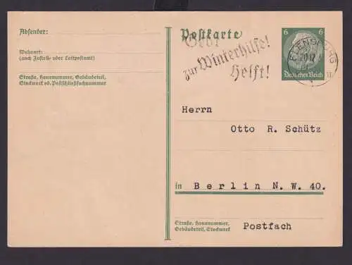 Flensburg Schleswig Holstein Deutsches Reich Drittes Reich Karte SST Gebt zur