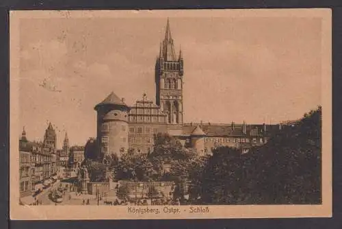 Ansichtskarte Königsberg Ostpreußen Schloß Dresden Sachsen