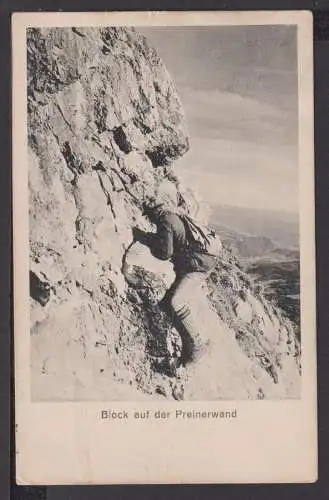 Sport Ansichtskarte Berge Bergsteiger Preinerwand Prein Österreich Tschechien