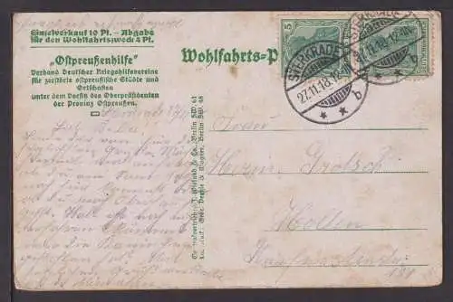 Ansichtskarte Ortelsburg Ostpreußen Obsthändlerinnen Sterkrade NRW 1918 Holten