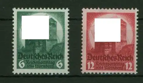 Deutsches Reich 546-547 Reichsparteitag Luxus postfrisch MNH Kat-Wert 85,00