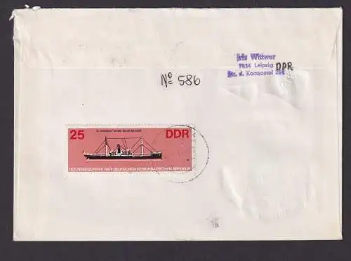 Briefmarken Druckvermerk DDR R Brief Bogenecke Eckrand 2724-2725 Pioniertreffen