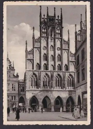 Ansichtskarte Münster Westfalen Rathaus n. Rübenach Koblenz Rheinland Pfalz