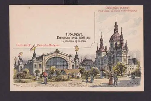 Ungarn Litho Ganzsache 5 Kreuzer Budapest Kirche Religion Glaube