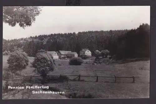 Ansichtskarte Sachsenhausen Waldeck Hessen Urlaub Erholung Pension Pfefferling