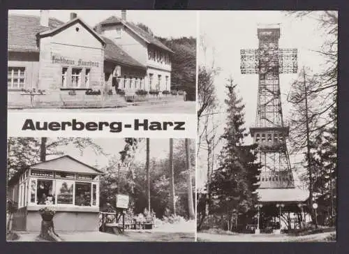 Ansichtskarte Auerberg Harz Sachsen Anhalt Forsthaus Gaststätte Auerberg Kiosk