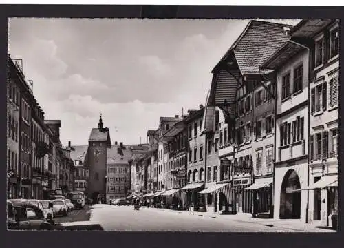 Ansichtskarte Waldshut Baden Württemberg Hochrhein Geschäftsstrasse Stadttor