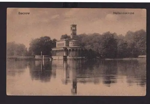 Ansichtskarte Sacrow Potsdam Brandenburg Heilandskirche See