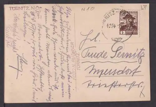 Ansichtskarte Türnitz Österreich 1934 Ingendorf Rheinland-Pfalz
