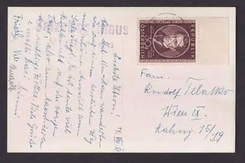 Briefmarken Österreich Ansichtskarte mit L2 Salzstiegelhaus Stubalpe n Wien IX