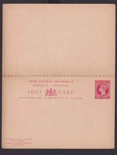 Briefmarken Britische Kolonien Antigua Ganzsache Queen Victoria Frage & Antwort