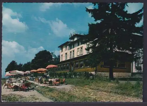 Ansichtskarte Walkenried Berghotel Stöberhai Inh. P.Kühn Außengastronomie Harz