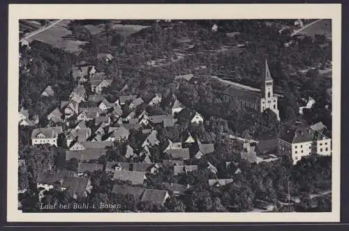 Ansichtskarte Lauf Brühl Ortsansicht Kirche Wald Baden Württemberg Kunstverlag