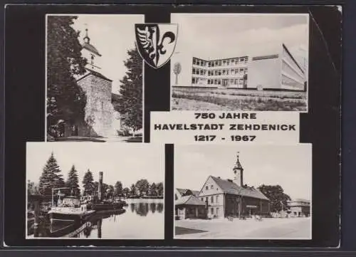 Ansichtskarte Havelstadt Zehdenick Jubiläum 1271-1967 750 Jahre Ansichten