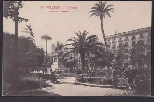 Ansichtskarte Valencia Spanien Panterri Park Palmen Denkmal