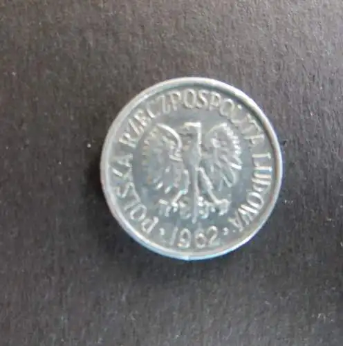 Münze Volksrepublik Polen 1962 5 Groszy Schön 38 ss