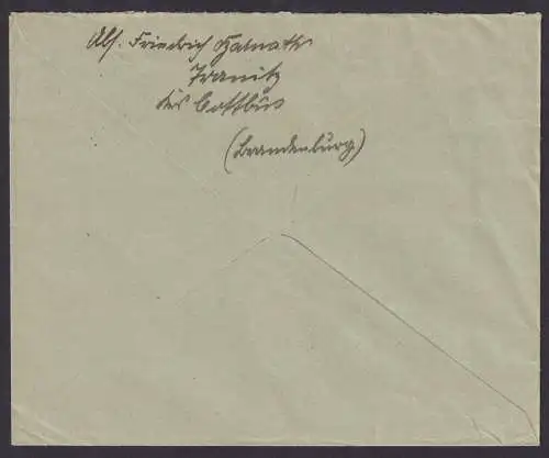 Tranitz über Cottbus Brandenburg Deutsches Reich Brief Landpoststempel