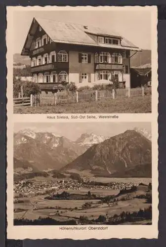 Ansichtskarte Oberstdorf Bayern Haus Silesia