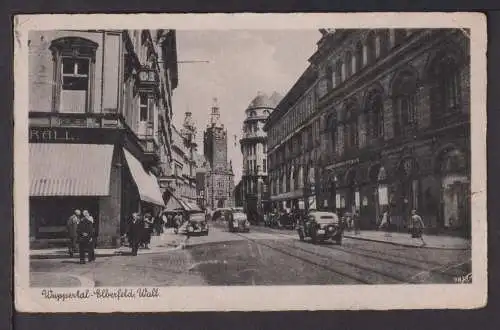 Ansichtskarte Wuppertal Elberfeld Wall 1944 Aussig Sudetenland