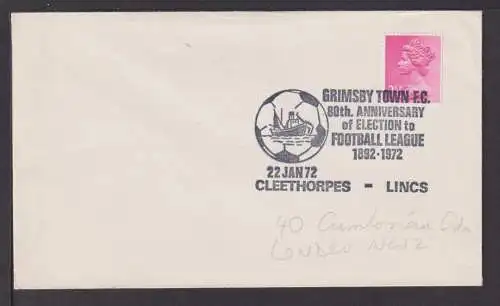 Briefmarken Großbritannien Sport Fußball toller SST Grimsby Town Cleethorpes