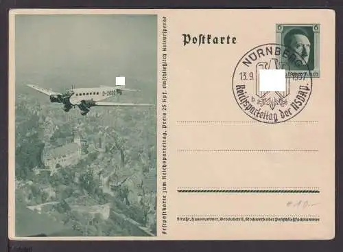 Ganzsache Feldpostkarte Hitlers Flugzeug Die Focke-Wulf Fw 200 Condor Deutsches