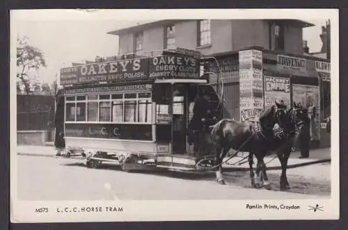 Ansichtskarte LCC Horse Tram London Großbritannien