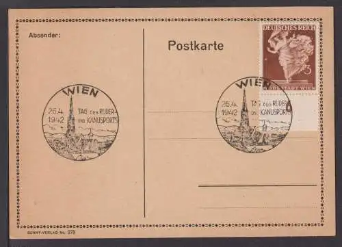 Sport Wassersport Ostmark Österreich Deutsches Reich Brief selt SST Wien Tag des