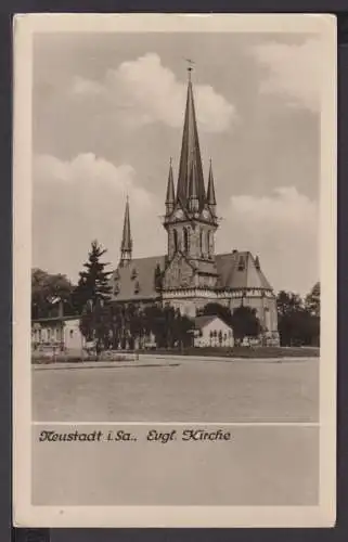 Ansichtskarte Neustadt Sachsen Evgl. Kirche Großdalzig