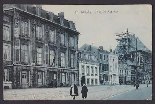 Liege Lüttich Ansichtskarte Feldpost Museum d'Armes Magdeburg