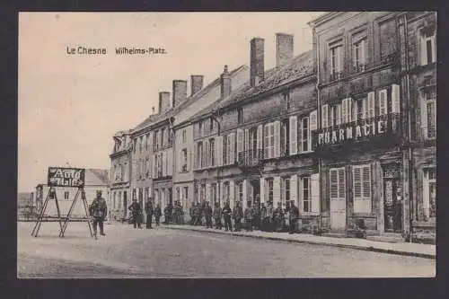 Le Chesne Feldpost Wilhelmsplatz Soldaten Frankreich Pforzheim I. Weltkrieg I. WK.