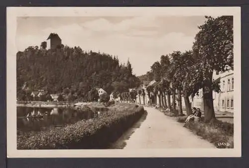 Ansichtskarte Ziegenrück Saale Thüringen Dr. Reif Promenade Stollberg Sachsen