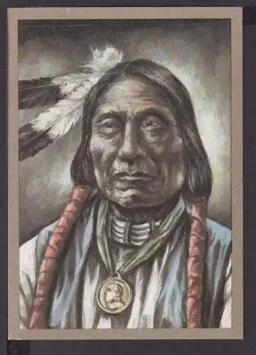 Ansichtskarte Indianer Häuptling Red Cloud Oglala Tenton Dakota 1860