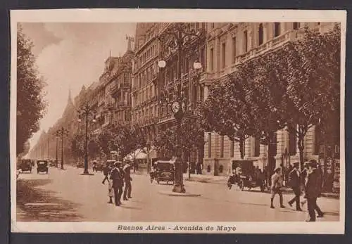 Ansichtskarte Buenos Aires Argentinien Avenida de Mayo 1921 Flensburg