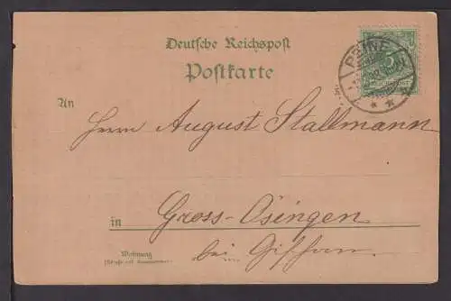 Ansichtskarte Peine NS 1898 Litho div Stadtansichten Gross Ösingen