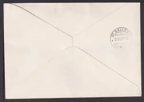 Liechtenstein Brief 381-385 Landschaften guter FDC Kat.Wert 80,00 23.7.1959 echt